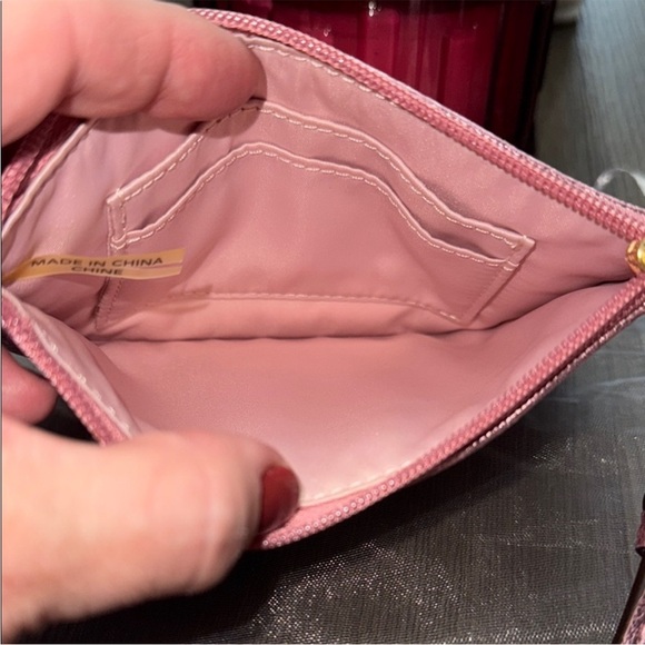Coach Rose Pink Glitter Wristlet - Picture 3 of 8